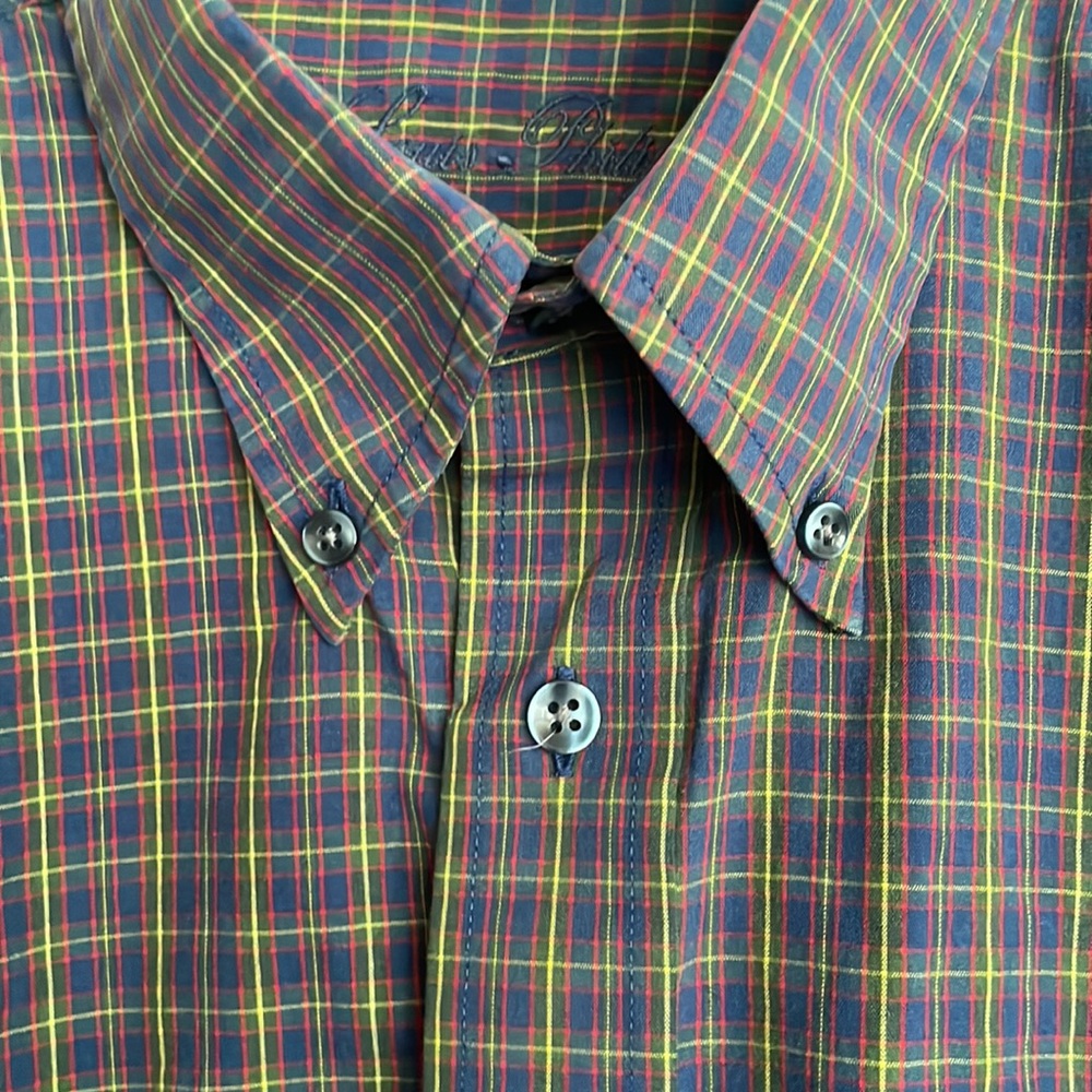 LOUIS PHILLIPE brand Mens cotton button down with button down collar